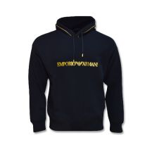 Emporio Armani Herren-Hoodie schwarz schwarz gold 3R1MBW 1JHSZ
