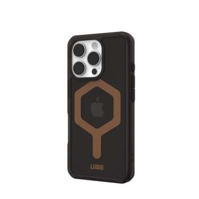4. UAG Plyo Magsafe - Schutzhülle für iPhone 16 Pro, kompatibel mit MagSafe (schwarz/bronze)