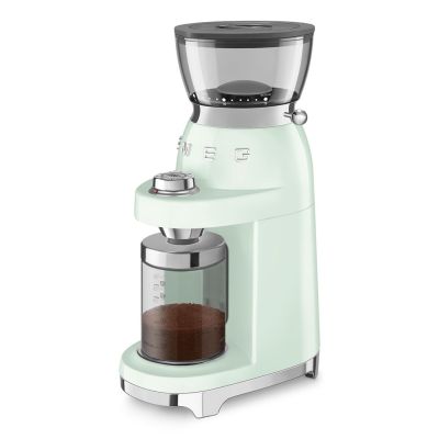8. Smeg Kaffeemühle CGF03PGEU, 15 Mahlgrade, 240g Bohnenbeh., 150W, Hellgrün