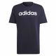 7. adidas Essentials Single Jersey Linear Logo-T-Shirt mit Stickerei M IC9275