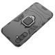 8. Ring Armor Hülle für Samsung Galaxy A24 4G Panzerhülle Magnethalter Ring schwarz