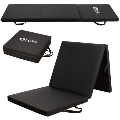 11. Klappbare Gymnastikmatratze schwarz 1800x600x500mm HMS MGS02