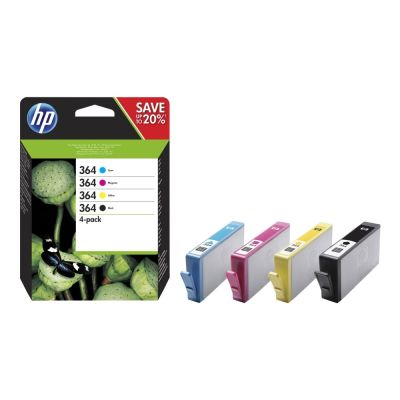 14. HP 364 Original-Tintenpatronen im 4er-Pack: Schwarz/Cyan/Magenta/Gelb