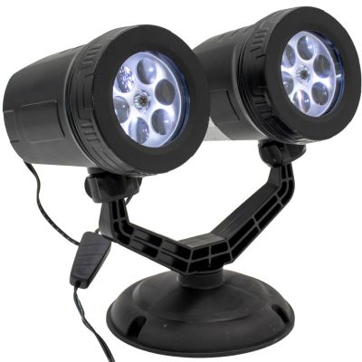 2. Doppel-LED-Projektor Schneeflocken