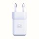 6. 3mk Hyper GaN Ladegerät 20W QC4+ PD PPS USB-C USB-A Wandladegerät - Weiß