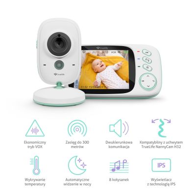 2. TrueLife NannyCam H32 Pro Babyphone