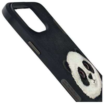 4. Nimmy Big Eyed Pet 2.0 Panda Hülle für iPhone 15 Pro - Schwarz