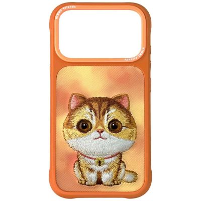 Nimmy Big Eyed Pet 2.0 Katzenhülle für iPhone 17 Pro – Orange