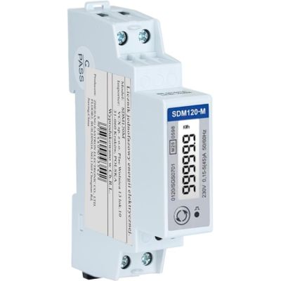 Einphasen-Energiezähler mit bidirektionalem Modbus VCX SDM120M (MID)