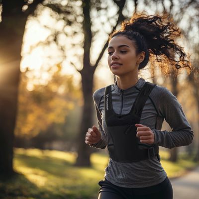 6. Wozinsky WKDB1 reflektierende Laufweste – schwarz