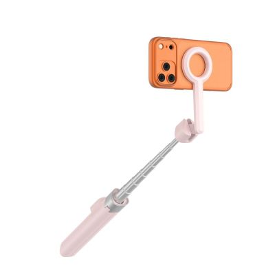 5. Tech-Protect L10S Bluetooth-Selfie-Stick – Rosa-Grau