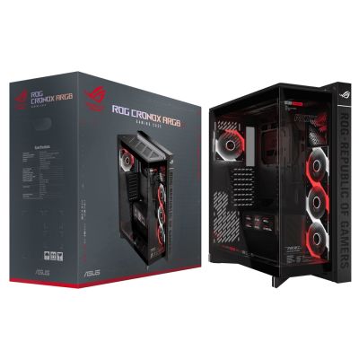 8. Asus ROG CRONOXGR801CURVE TG ARGB SCHWARZE Hülle