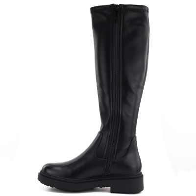 3. Schwarze, gefütterte Damenstiefel, Sergio Leone KZ-02