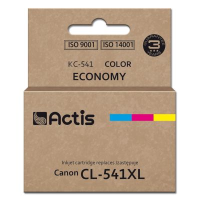 2. Actis KC-541 Tinte (Ersatz für Canon CL-541XL; Supreme; 18 ml; blau, gelb, rot).
