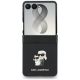 2. Karl Lagerfeld Karl&Choupette Saffiano Pins Hülle für Samsung Galaxy Z Flip 8 - Schwarz