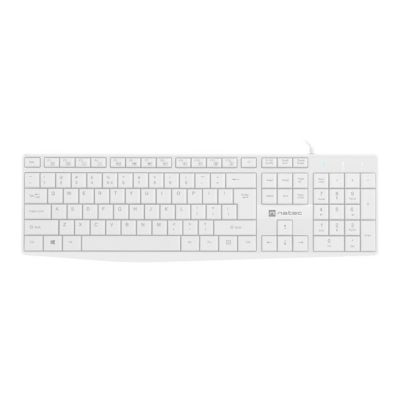NATEC NAUTILUS US SLIM TASTATUR WEISS NKL-1951
