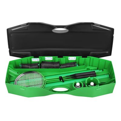 76. ZSB 3in1 Badmintonnetz-Set + Tennisnetz + Volleyballnetz 