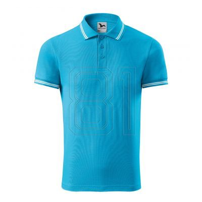 2. Malfini Urban M MLI-21944 türkisfarbenes Poloshirt