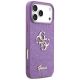 4. Guess Fixed Glitter Big 4G Hülle für iPhone 17 Pro Max - Lila