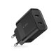 6. Tech-Protect C20W Netzladegerät 2x USB-C PD 20W - Schwarz