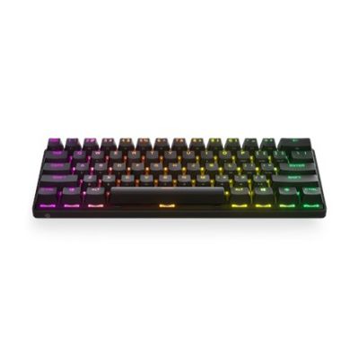 5. SteelSeries Apex Pro Gaming-Tastatur, Mini-Gaming-Tastatur, RGB-LED-Licht, US-kabellos, OmniPoint, einstellbarer mechanischer Schalter, Bluetooth-Kabellose Verbindung