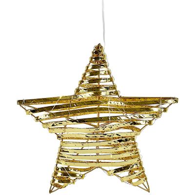 2. DEKORATIVER STERN 20 LED 30 CM GOLD