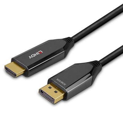 6. Lindy 40931 2m HDMI Typ A (Standard) DisplayPort Kabeladapter Schwarz