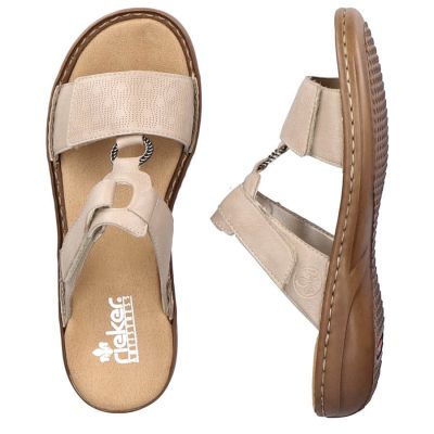 16. Bequeme Rieker W RKR681 beige Flip-Flops
