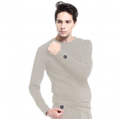 Beheiztes Sweatshirt Glovii GJ1GXL (XL; Farbe Grau)