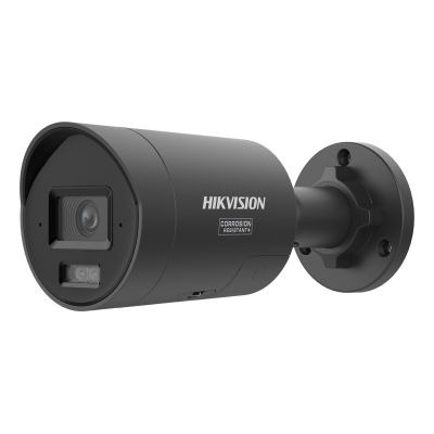 Hikvision Pro Series mit ColorVu DS-2CD2087G3-LI2UY/SL (2,8 mm) (schwarz) Industrielle Bullet-IP-Sicherheitskamera für den Innen- und Außenbereich, 3840 x 2160 px, Wandmontage