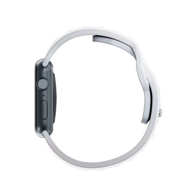 7. 3mk Silikon- Watch für Apple Watch 42 / 44 / 45 / 49 mm – Weiß