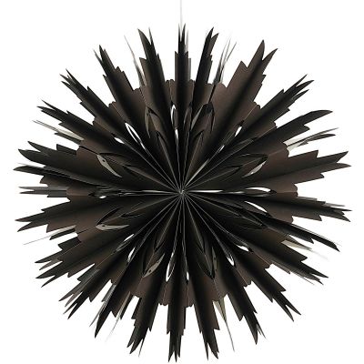 2. SCHNEEFLOCKE HÄNGENDE PAPIERDEKORATION Ø 50 CM MICA – SCHWARZ