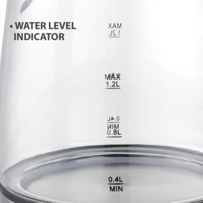 3. Elektrischer Glaswasserkocher 1630W MR-062-BLACK MAESTRO