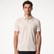 Paul&Shark Herren-Poloshirt aus beiger Baumwolle und Lyocell 25411283-348