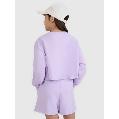 4. Mädchen-Sweatshirt ohne Kapuze, 4F 4FJWSS25TSWSF1504-52S