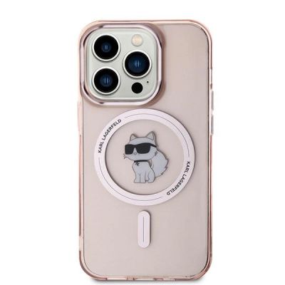 3. Karl Lagerfeld IML Choupette MagSafe Hülle für iPhone 14 Pro – Rosa