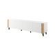 FARO TV-Schrank 200x42x52 weiß matt + Eiche