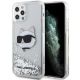 Karl Lagerfeld KLHCP12MLNHCCS iPhone 12/ 12 Pro 6,1" Silber/Silber Hardcase Glitter Choupette Head