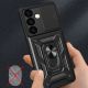 7. Hybrid Armor Camshield Panzerhülle für Samsung Galaxy S24+ mit Kameraabdeckung – Schwarz