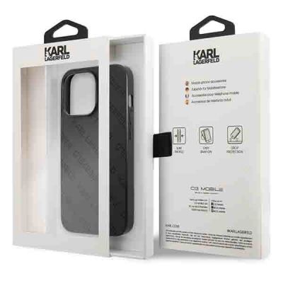 8. Karl Lagerfeld Perforated Allover Case für iPhone 13 Pro / 13 6.1" - Schwarz