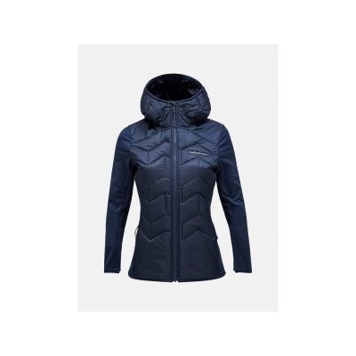 Damen Peak Performance Elevate Liner Hybrid Hood Jacke - Blue Shadow