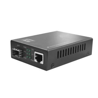 7. LevelOne GB Konverter RJ45->SFP 1 Gbit/s PoE PSE 30 W