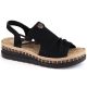 13. Bequeme Rieker W RKR677 schwarze Sandalen