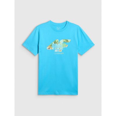 5. Herren-T-Shirt mit Aufdruck, regulär, Größe 4F 4FRSS26TTSHM4305-33S