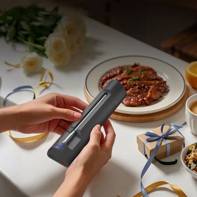 9. Meatmeet S Pro Küchenthermometer mit Bluetooth-App für Grill, Backofen, Smoker – Grau
