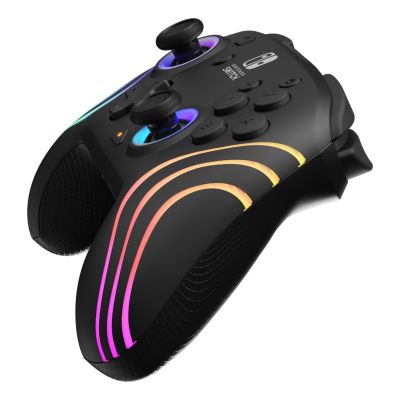 6. PDP Afterglow Wave Black USB-Gamepad (Analog/Digital) für Nintendo Switch, Nintendo Switch Lite und Nintendo Switch OLED