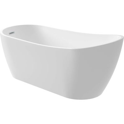 Freistehende, asymmetrische Acrylbadewanne – 170 cm