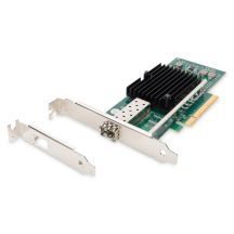 Einzelner 10-Gbit/s-Glasfaseranschluss (SFP+) auf PCI-Express-Karte, Chipsatz: Intel JL82599EN