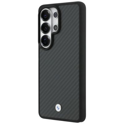 2. BMW Logo Magnetische MagSafe-Hülle aus Carbonfaser für Samsung Galaxy S26 Ultra – Schwarz