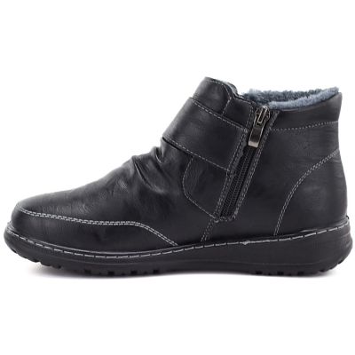 7. Bequeme, gefütterte Damen-Ankle-Boots, schwarz, Vinceza 87734